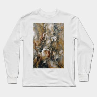 Marble Pattern Long Sleeve T-Shirt